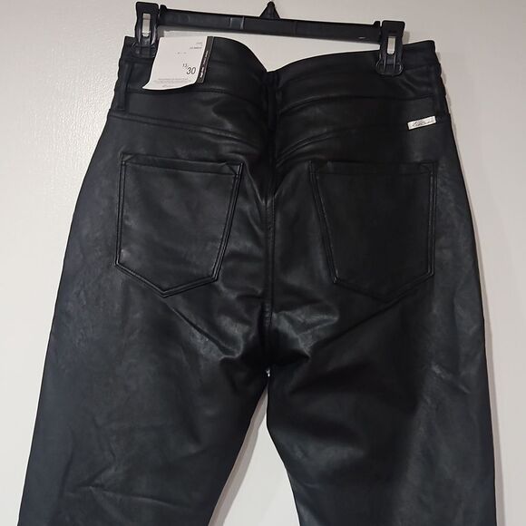 NWT KanCan Janet High Rise Faux Leather Ankle Skinny Pants sz 13/30 - Picture 10 of 12
